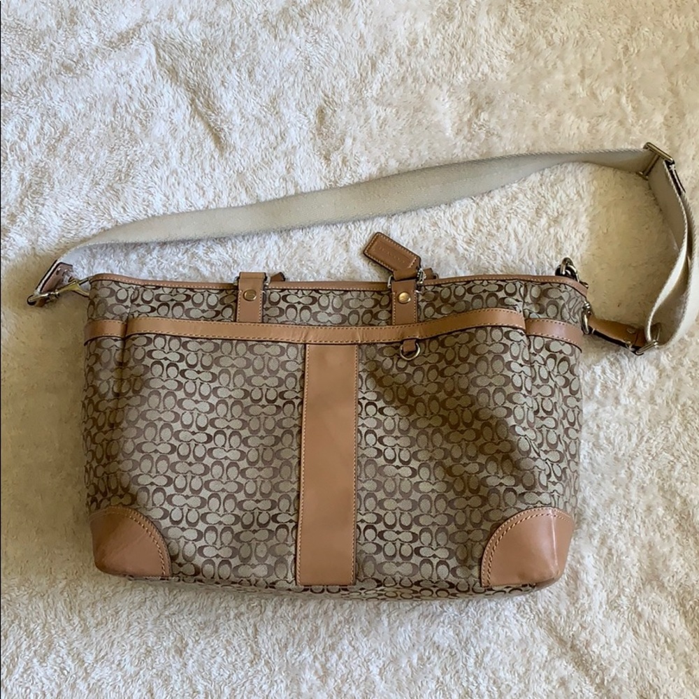 Coach Multi-Brown Diaper Bag